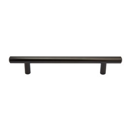 Utopia Alley Carli Pull Handle - Decorative Cabinet Drop Pull Handles - Vintage Cabinet Hardware, Finished Matt Black- 5.0" Center to Center (1)
