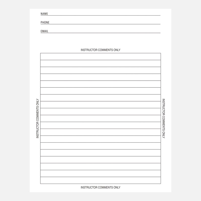 Yeplan Carbonless Lab Notebook - 8.5" x 11" Chemistry Notebook