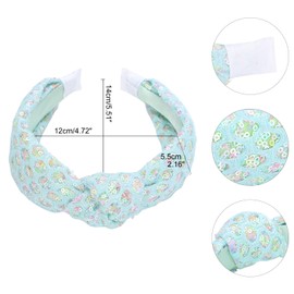 Santoddle Sequin Knot Headband for Women Sparkly Knotted Head Bands Non Slip Wide Glitter Head Band Fashion Head Bands Knot Headband for Women