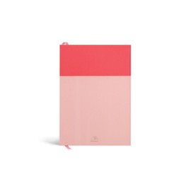 Papier Undated Daily Planner - Pink | Hardback Cover A5 Notebook Diary, Write Personal & Work To-Do Lists & Organize Priorities | Includes Day Per Page Checklist, Monthly Views & Gridded Notes Pages