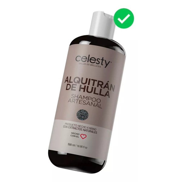 Celesty Kit 14 Shampoo Alquitrán Hulla Control Psoriasis Caspa 500ml