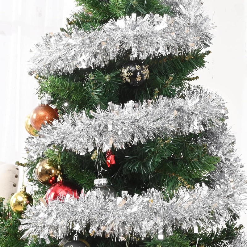 YINZZTRY Christmas Tinsel Garland, 5 x 2 m Christmas Garland
