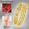 JEROOT Men's Magnetic Bracelet (A, Yellow)