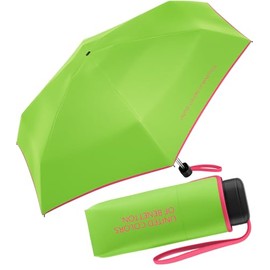 Benetton Pocket Umbrella Ultra Mini Flat Solid, Green Flash, Pocket umbrella super mini