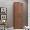Kingsman Ropero De 2 Puertas Color Marrón De Mdp Con
