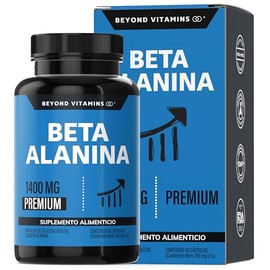 Beyond Vitamins Beta Alanina 1400mg Pre Entreno Workout Aminoácidos Máxima Pureza Fórmula Precisa Cápsulas Vegetales Vcaps Caps