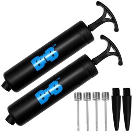 2 Ball Pumps, Basketball Pump, Socorball Pump,(2 Pack) Quick Infate Great for All Balls - Volleyball Pump, Basketball Inflator, Football & Soccer Ball Air Pump Inflation Kit with Needle,Nozzle