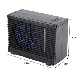 KIMISS Portable AC for Car, Portable Air Conditioner DC 12V Car Truck Home 20 x 11 x 15cm 2 Speed Adjustable Mini Fan Small Air Conditioner for Home Desktop
