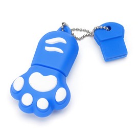 BORLTER CLAMP USB Flash Drive 64 GB USB 2.0 Memory Stick USB Flash Drive for External Data Storage Cute Cat Paw Shape Novelty Pendrive