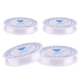 4 Pcs Elastic for Bracelet Making, String for Bracelet Making, Bracelet String, Bracelet Making String for Bracelet Elastic Cord for Jewellery Making & DIY Necklaces and Crafts(08MM)