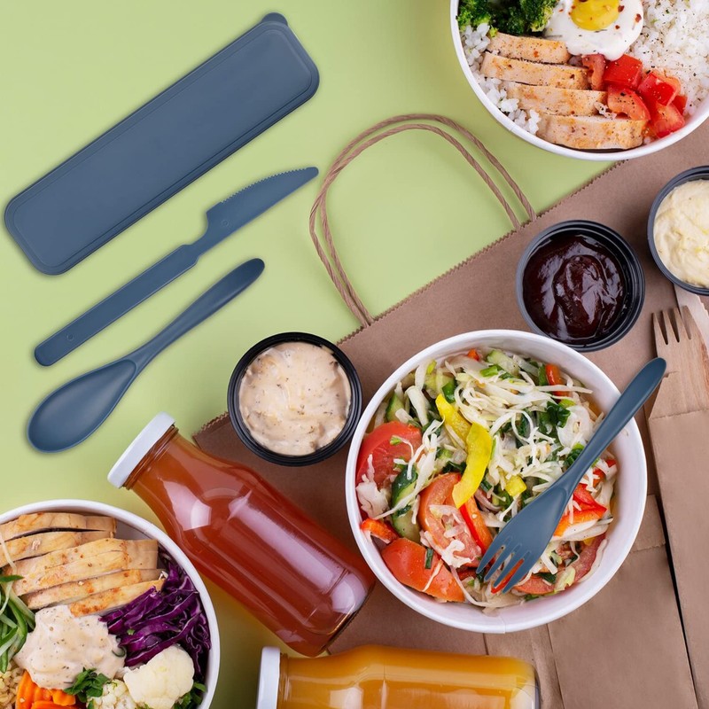 Picnic Cutlery, Reusable Plastic Cutlery, Table Cutlery, Lunch Box, for
