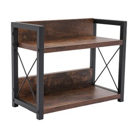 Worktop Organiser, 2-Tier Spice Rack, Kitchen Shelf, Two Spacious 11.8 x 6.2 Inch Platforms, X-Structure, Kitchen, Bathroom Counter Cabinet Plant