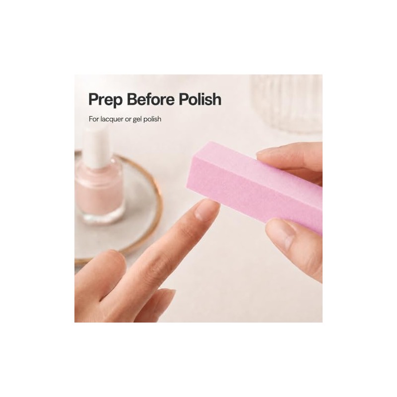 For Pro Pink Pedicure Block 100/180 Grit, 15 Count