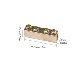 1000V 100A Inline Wire Terminal Block with Flame Retardant Shell for Ceiling Lamp, Switch and Electricity Meter, Wiring Range 2.5-16mm²,6Pcs