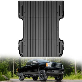 Nilight Truck Bed Mat 6.6 FT for 2007-2019 Silverado/Sierra 2500 3500HD & 1500 2007-2018, TPE Heavy-Duty Pick-up Bed Liner for Chevy GMC Accessories, Anti-Slip Texture, All Weather Protection