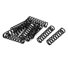 TOP-VIGOR 10Pcs Compression Spring, 1.2mm Wire Dia, 9mm OD, 35mm Free Length Dual Extended Durable Dual Hook Tension Spring for Furniture Screen Doors Repair Projects