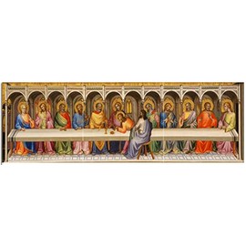 Tile Mural The Last Supper by Lorenzo Monaco Kitchen Bathroom Shower Wall Backsplash Splashback 3x1 4.25" Ceramic, Matte