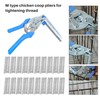 Peakloong 1pc Hog Ring Plier Tool and 600pcs M Clips