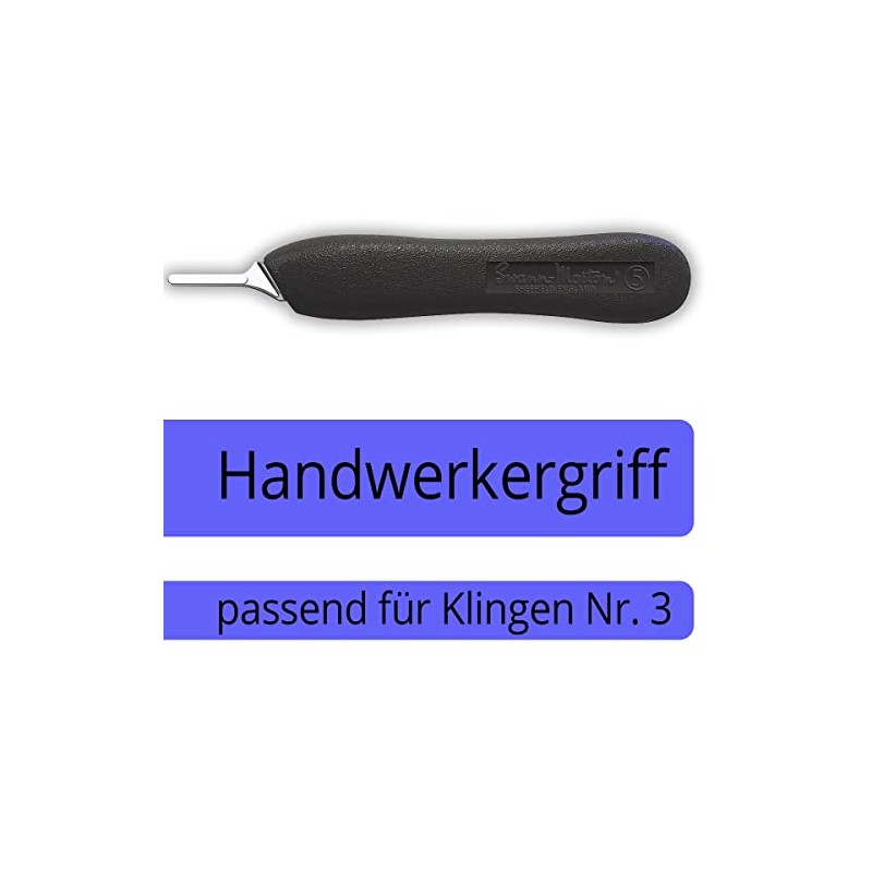 Craftsman Handle for No.3 Scalpel Blades Kosmetex, Swann Morton Ergonomic