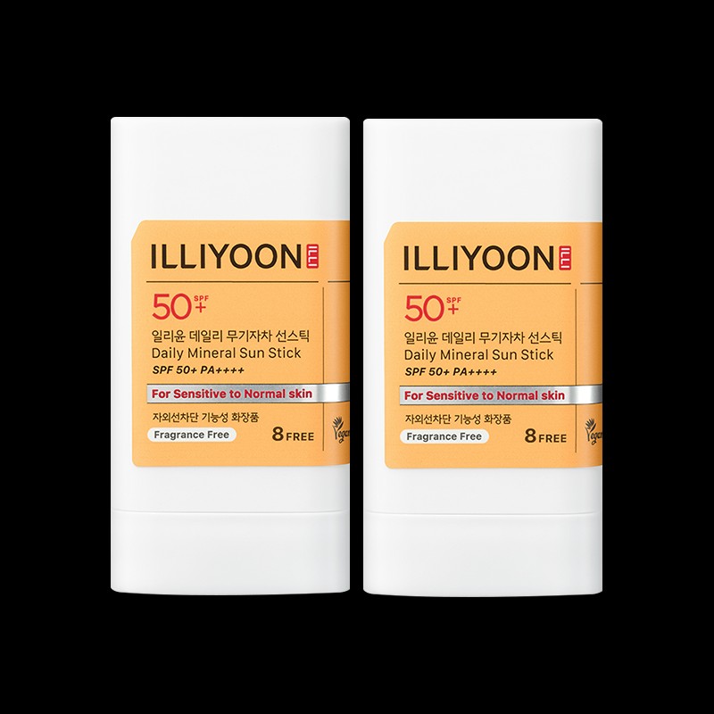 Irene Yoon [일리윤][2입] 데일리 무기자차 선스틱 SPF50+/PA++++ [Illyoon][2-pack] Daily Non-Chemical