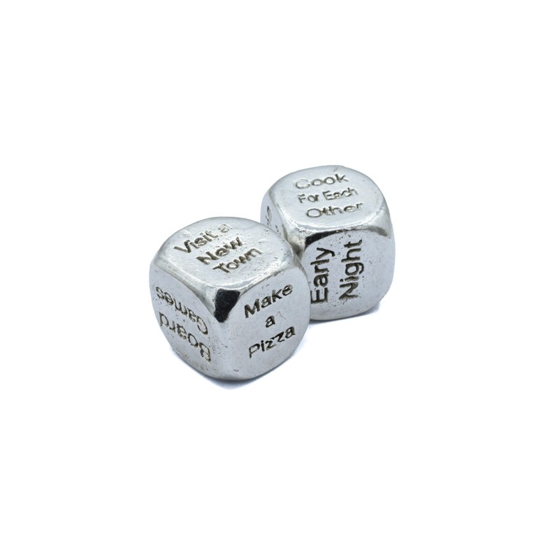 4th Anniversary Metal Date Night Dice - 4th Ideas