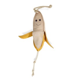 Horse Toy for Horses as Activity Box, Paddock, Willow Toy for Horses Against Boredom Robust Suede (Banana)