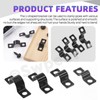 Swpeet 25Pcs 5mm Two Hole U Bracket Clamp with 50Pcs