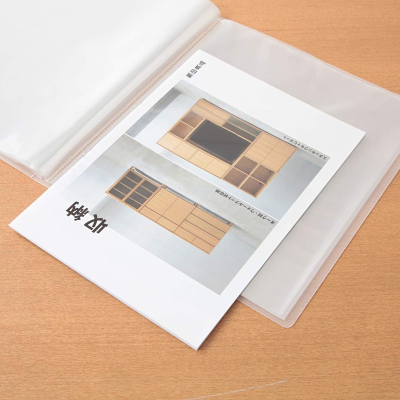 MUJI 38320883 Polypropylene Soft Film Clear Holder A4 Wide 40