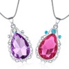 2 Pcs Sofia The First Amulet and Elena Princess Necklace