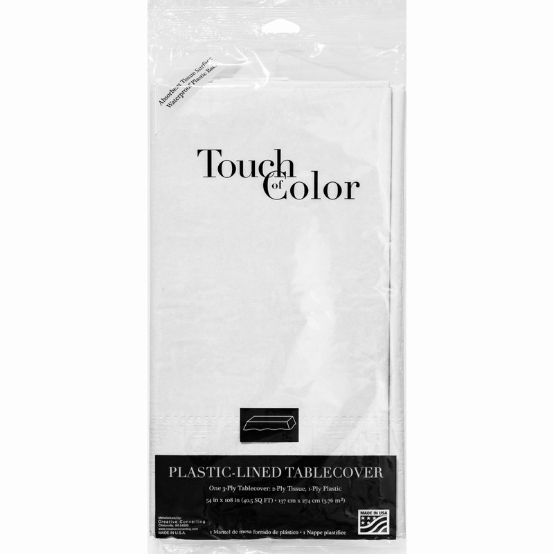 Trendware White Paper Tablecloths, 3 Count