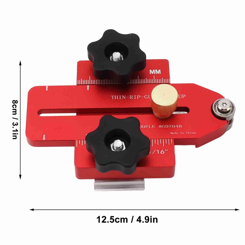 Thin Rip Table Saw Jig Guide, High Accuracy Aluminum Alloy