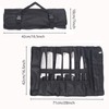 EHRBGK Borsa per coltelli da cucina, 27 scomparti, borsa arrotolabile,