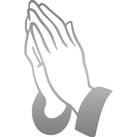 NBFU Praying Hands Christian Jesus (Metallic Silver) (Set Of 2) Premium Waterproof Vinyl Decal Stickers For Laptop Phone Accessory Helmet Car Window Bumper Mug Tuber Cup Door Wall Decoration