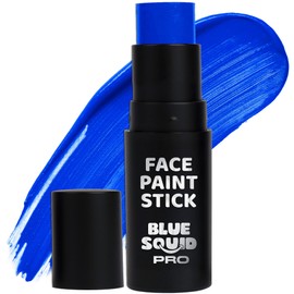 Blue Squid PRO Blue Face Paint Stick - Waterproof Blue Body Paint for Skin Adults & Kids Eye Black Baseball, Eyeblack Softball - Hypoallergenic Twist-Up Non-Toxic Makeup Stick for Cosplay, Sports, SFX
