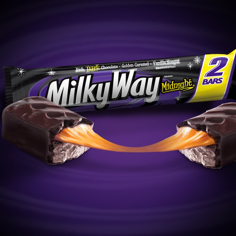 MILKY WAY Midnight Dark Chocolate Sharing Size Candy Bars 2.83-Ounce