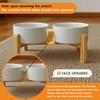 OniAnt Elevated Ceramic Dog Bowls - Double Raised Pet Feeder