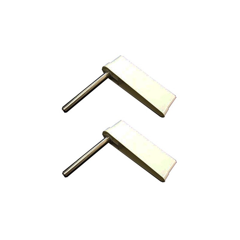 Pinball Flipper Shaft Assembly White - Set of 2