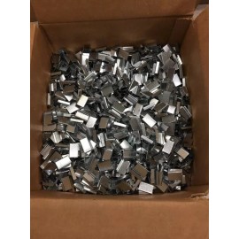 Unbranded 300 Pcs  Strapping Seal, 3/4 In W, 1.1 In L, Open Seals, Steel, Flat