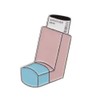 Asthma Inhaler Pin Badge