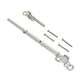 Angoily 1set Stainless Steel Connector Cable Management Mountable Kit Cabling Kit for Wire Connector Toggle Turnbuckle Hardware