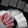 30 Sheets Christmas Nail Art Stickers White Snowflake Nail Decals