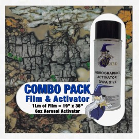 Dip Ape hydrographic film / activator Digital Tree Bark Dark Camo hydro dip wizard