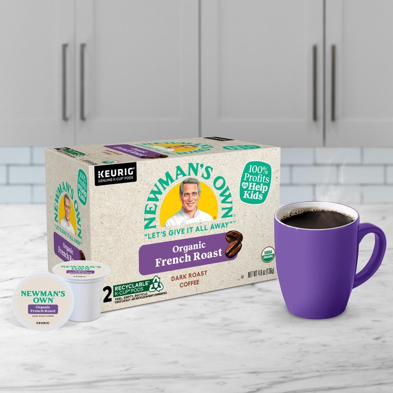 Newman's Own Organics French Roast Coffee K-Cup, 12 ct