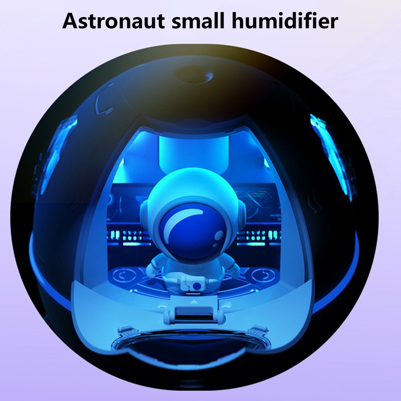 Space Capsule Humidifier Quiet Cool Mist Humidifier 220ML USB Desktop