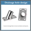 YANYUCB Boat Hand Rail Fittings,316 Stainless Steel Rectangular 60 Degree