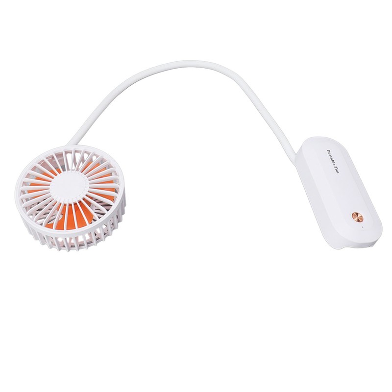 Portable Neck Fan Mini Hanging Handheld 3 Speed Battery Operated
