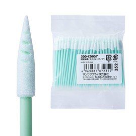 Sanwa Direct 200-CD057 Precision Cotton Swabs, Extra Fine Swabs, 0.03 inches (0.8 mm), Triangle Tip, Screw Type, Plastic, 100 Pieces, Cleaning Cleaner
