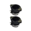 2Pcs Intake Manifold Boot Joint Carburetor Carb Flange Socket Fits
