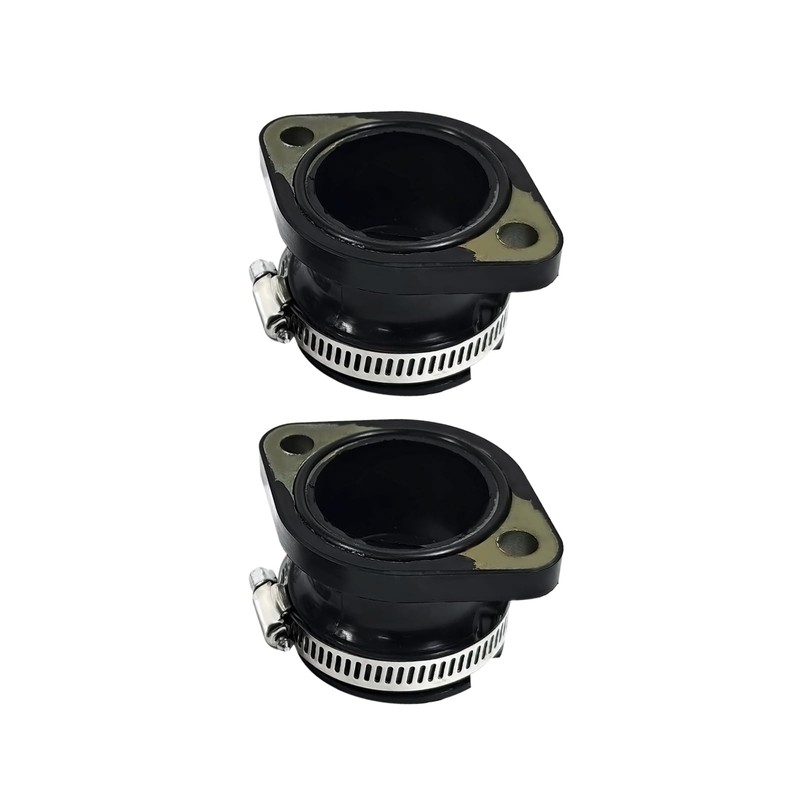 2Pcs Intake Manifold Boot Joint Carburetor Carb Flange Socket Fits