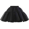 WOWBRIDAL Women's Petticoat 50s 4 Levels Hoopless Short Length Tulle
